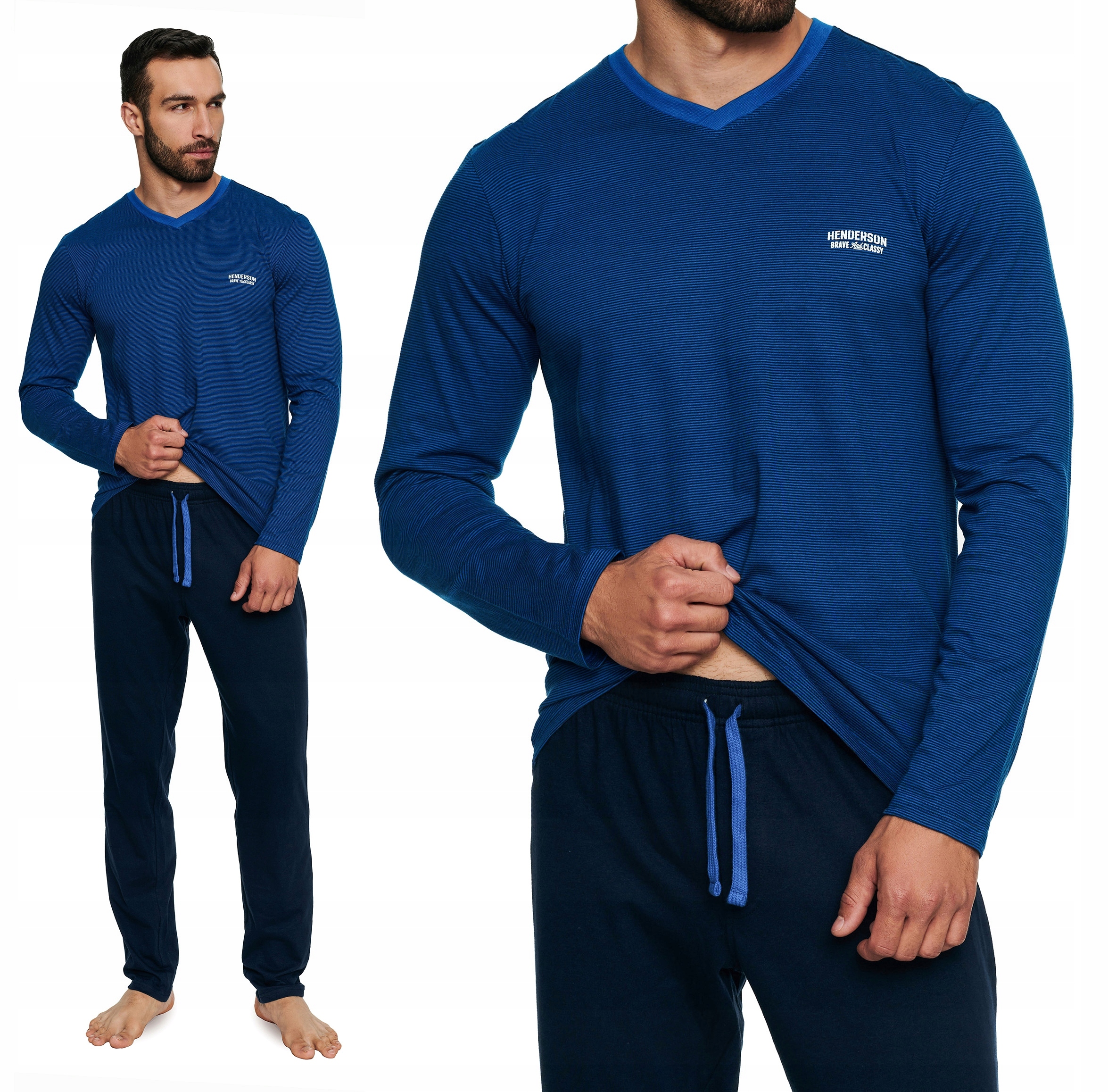 Pánské Pyžamo Henderson Tier Bavlněné XXL