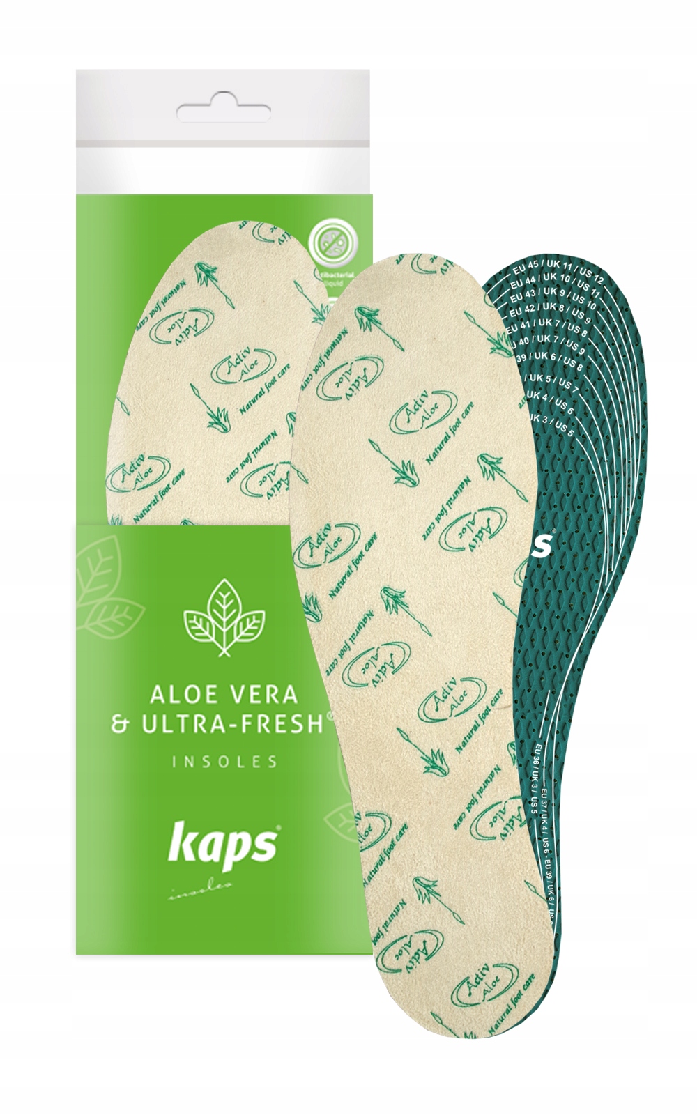 

Higieniczne Wkładki do butów Aloe Vera Ultra Fresh