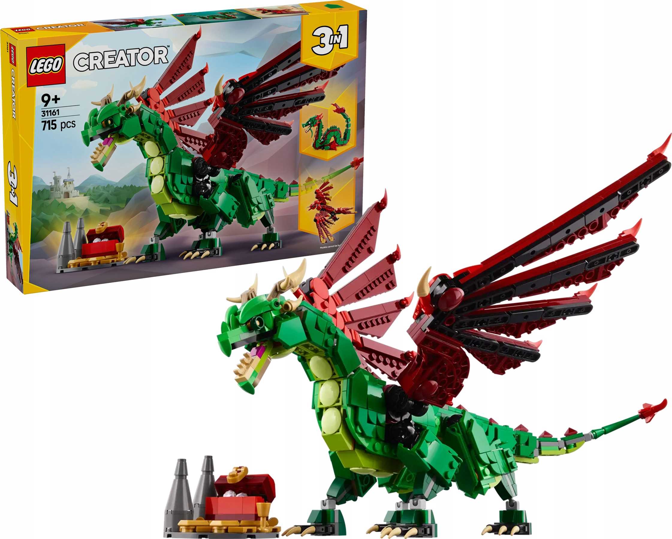 Lego Creator 3 v roce 1 31161 Středověký Drak