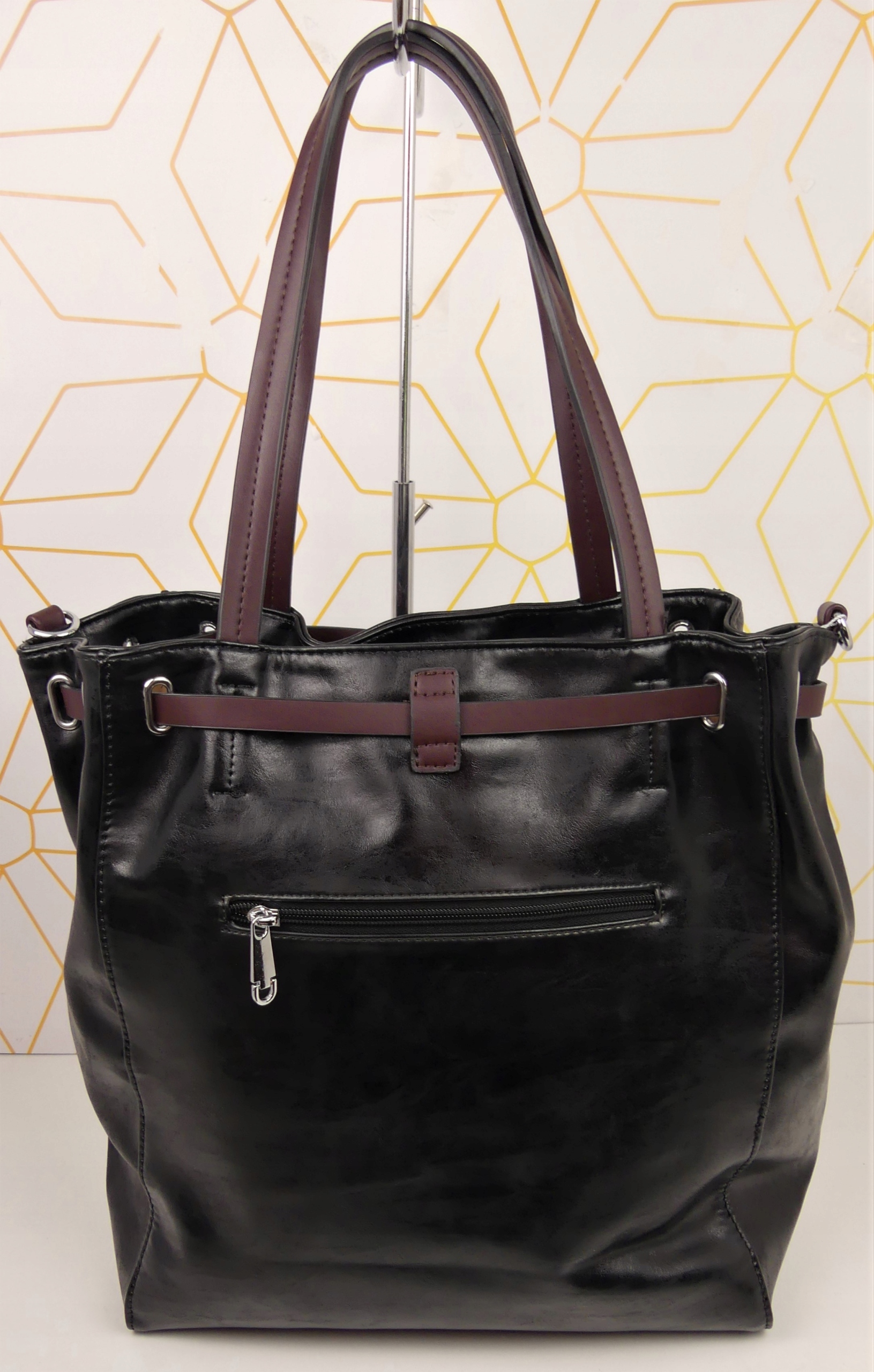 TOREBKA Shopperka ŚWIETNA CZARNA Pojemna Model CAŁOROCZNY