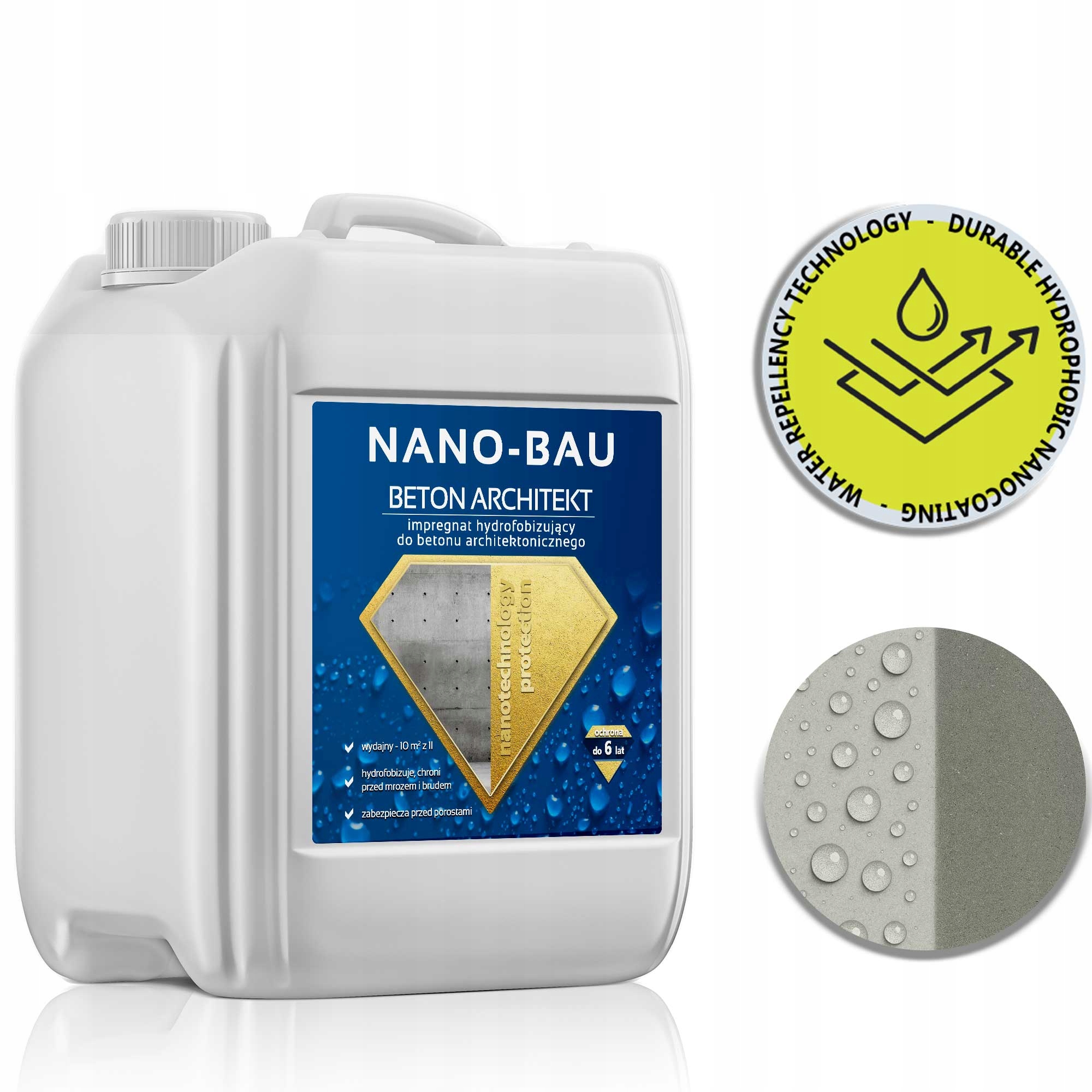 Nano-bau Beton Architekt 5L ochrana architektonického betonu do 6 let 50 m2