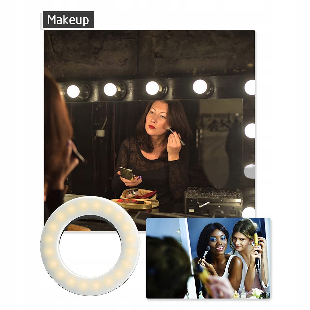 XINBAOHONG Lampa Selfie LED 40 Światełek USB Do Telefonów Tabletów Laptopów — miniatura 5