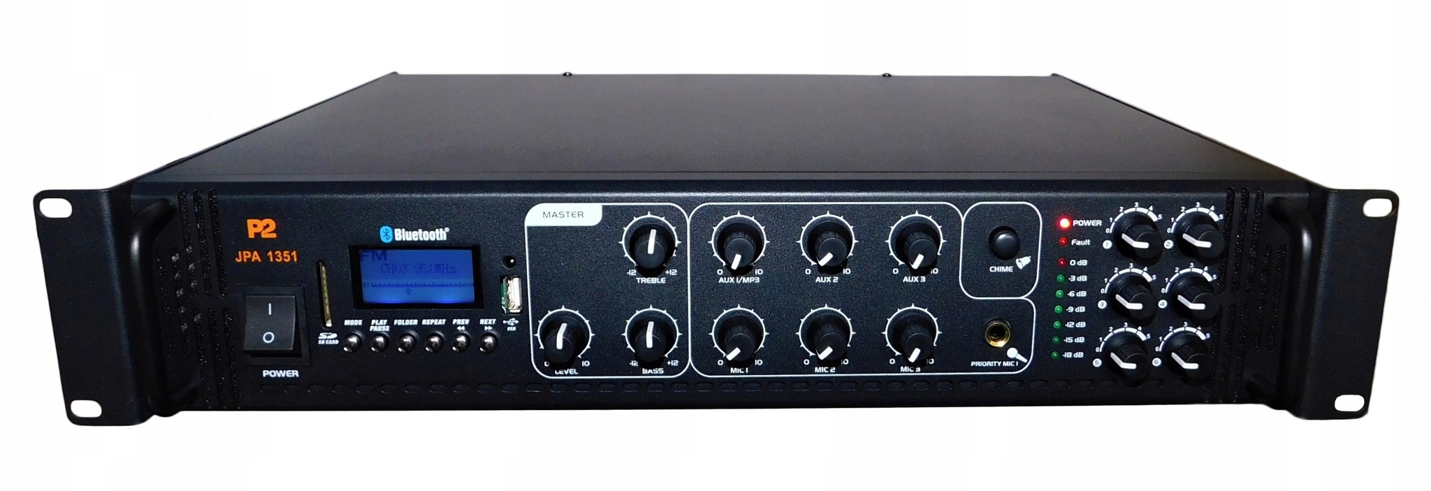 Wzmacniacz 6 stref 100V /USB,SD,BT,FM/ P2 JPA1351