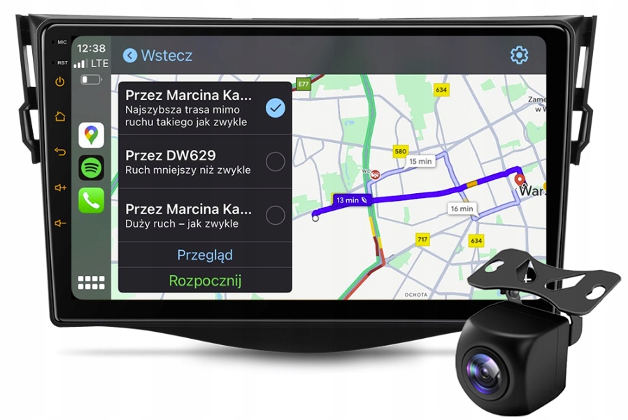Toyota RAV4 Rádio Navigace Android Auto Aplikace Carplay Kamera