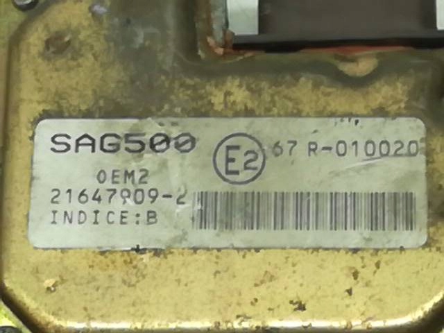 control unit LPG SAG500 216479052 67R010020