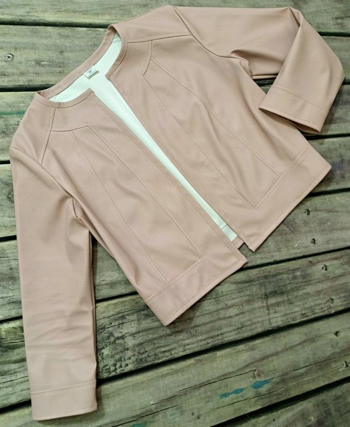 SEXY BOLERKO MARYNARKA SKÓRZANA,ŻAKIET Rozm.42 Marka inna