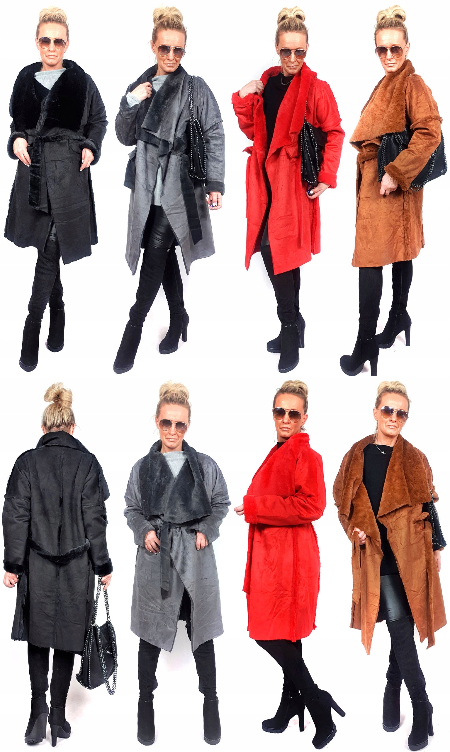 

Płaszczyk Futerko Eko Kożuch Zimowy Futro Luxury