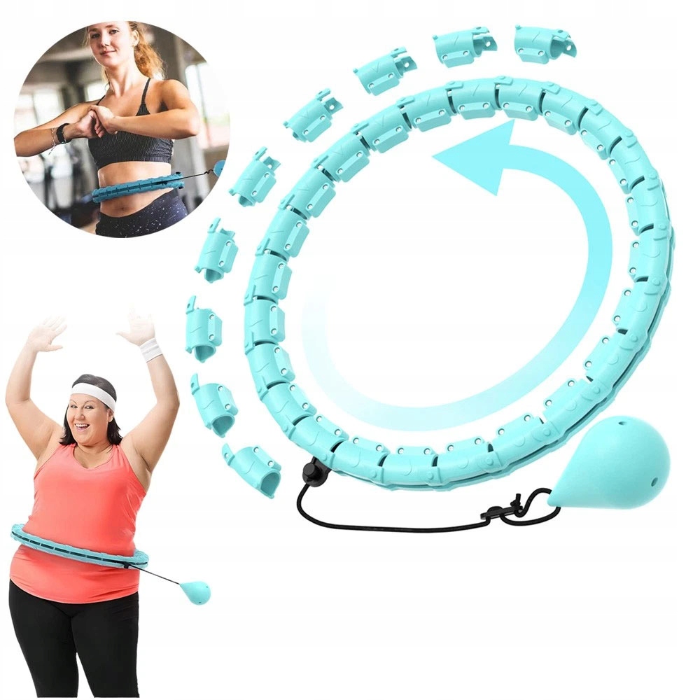 Hula Hoop Z Ważoną Piłką Modułowy Design Dla Dorosłych Fitness