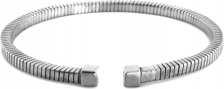 Stříbrný náramek 925 dámský tuhý bangle zdobený r18 je módní pro ni