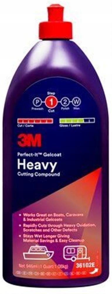 

3M Środek polerski grubościerny do żelkotu, 946 ml