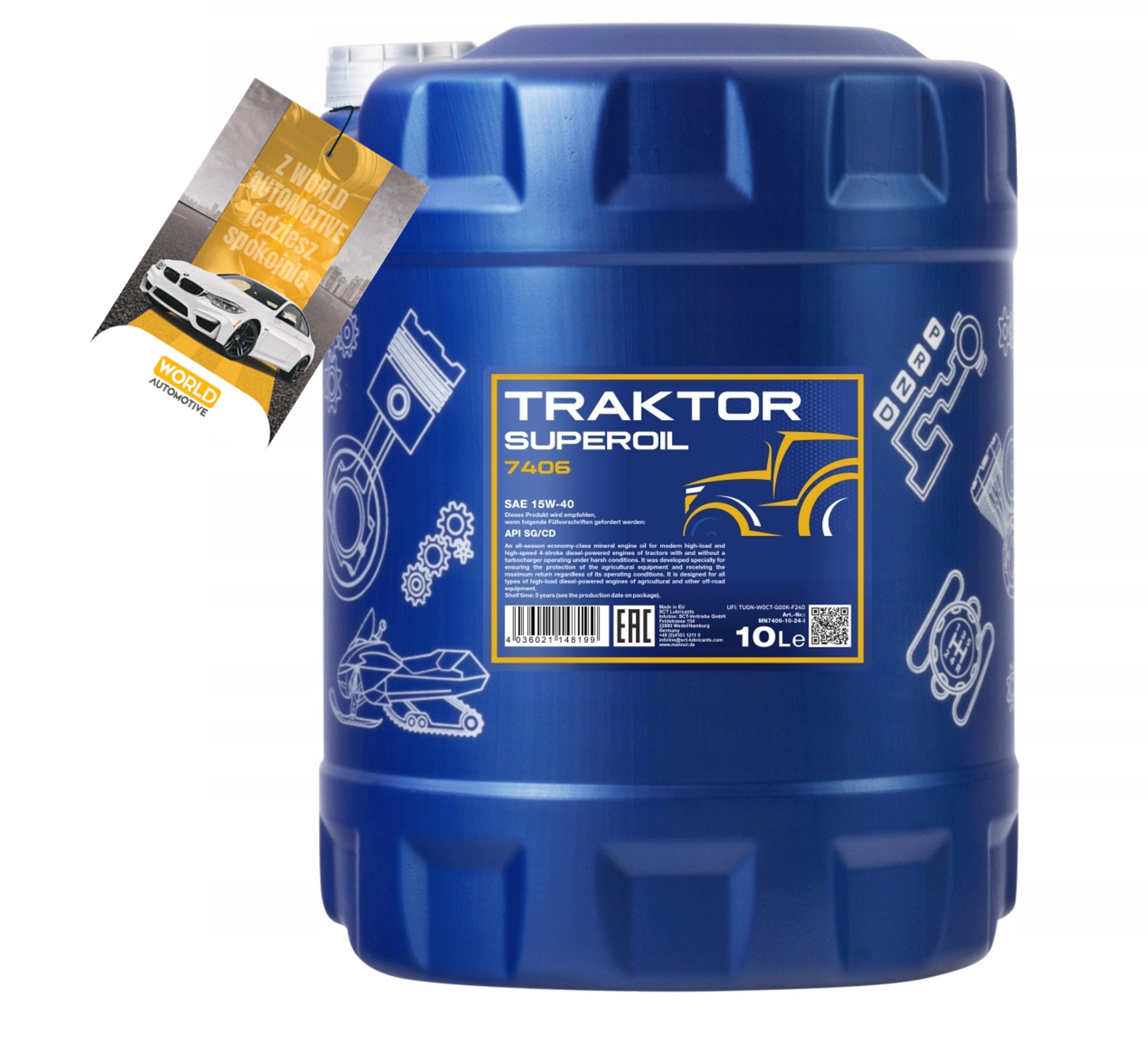 Mannol Traktor Superoil 15W-40 10L 740610 Produkcji 08/2026
