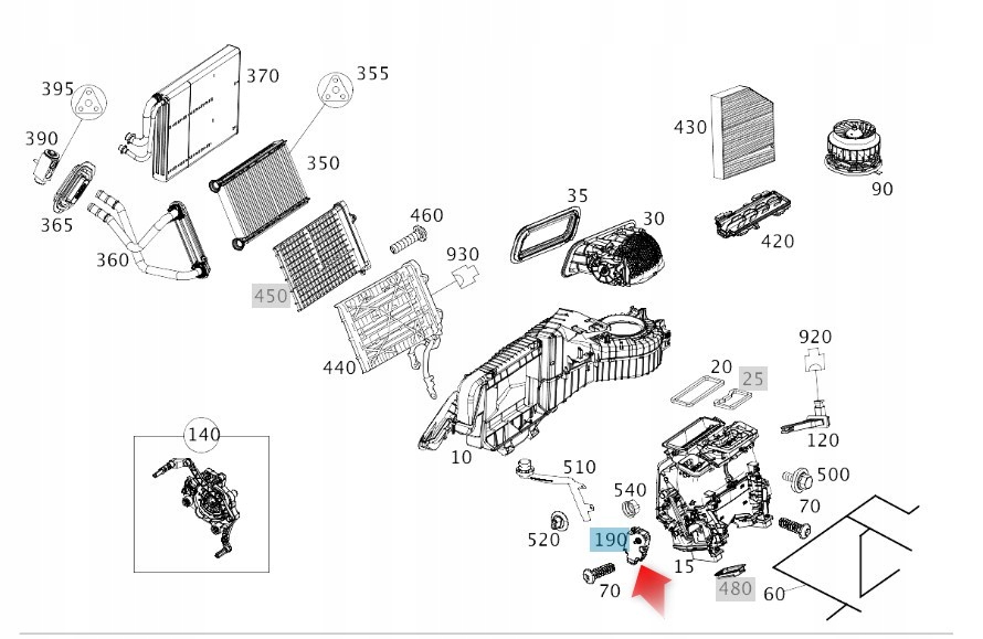 Motorek Ventilačních Klapek Mercedes Oe A0999067402