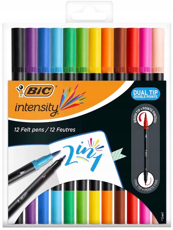 

Cienkopisy Intensity Dual Tip Dwustronne 12Kol Bic