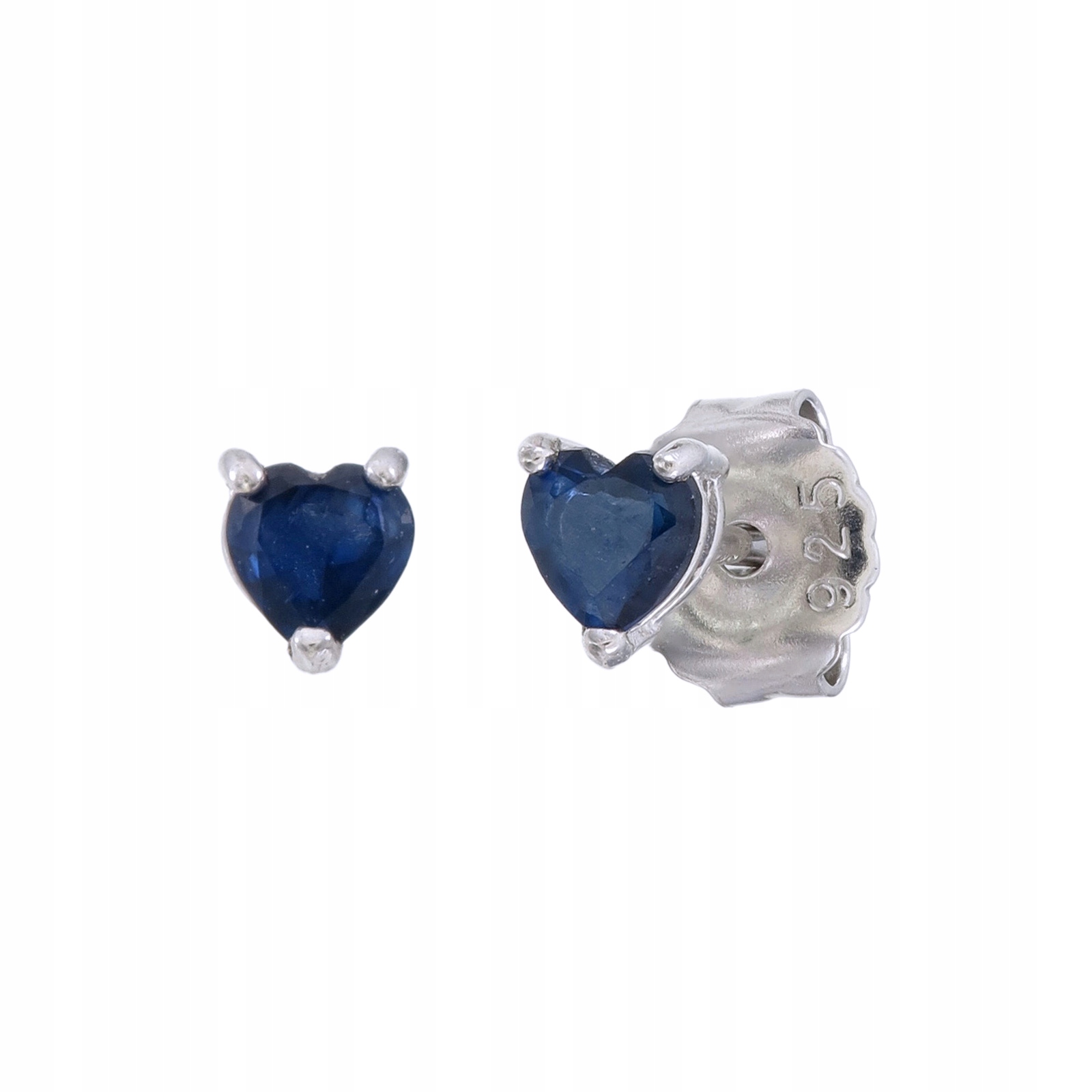 Stříbrné náušnice Ag 925 Modrý safír NA697-E-BS-WP