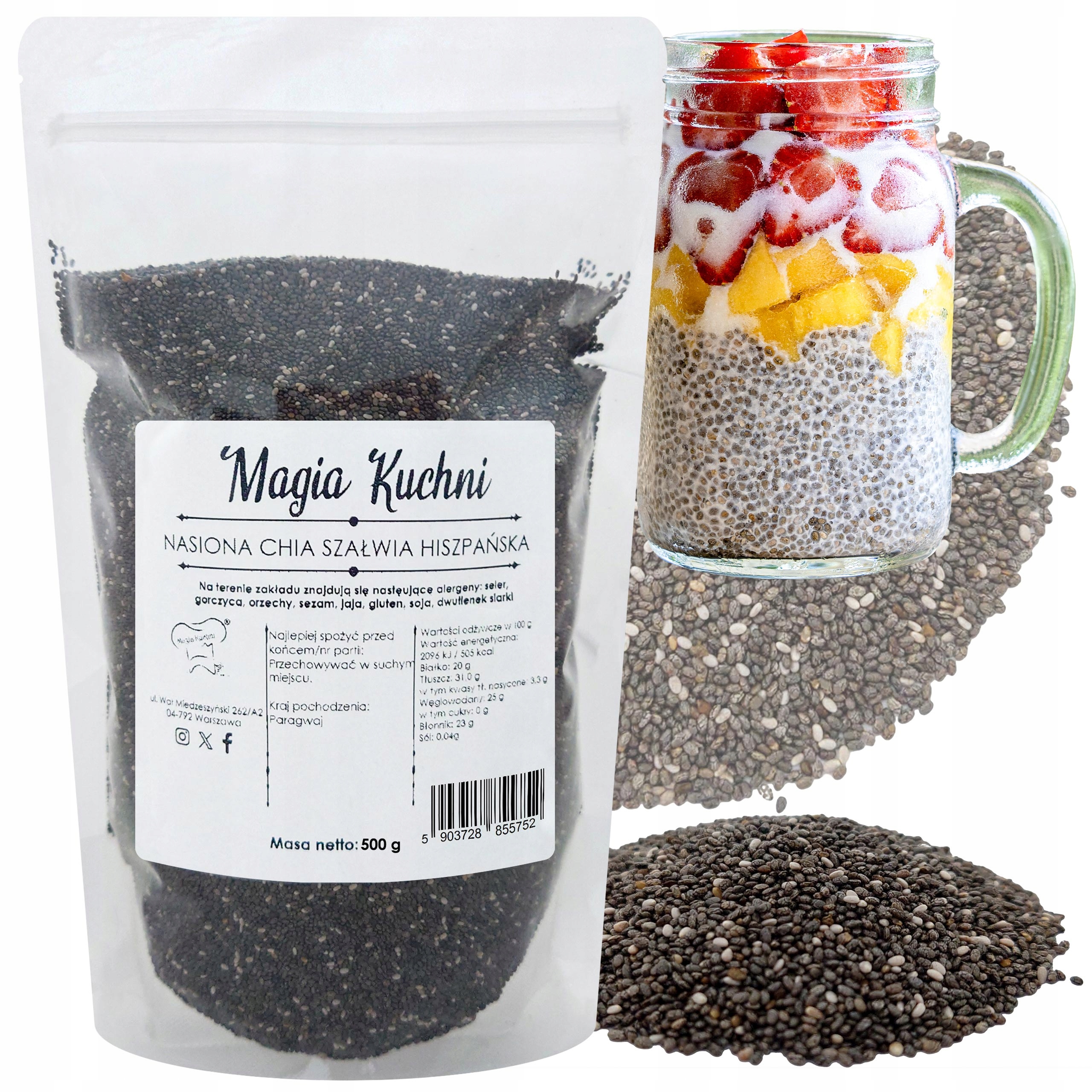 NASIONA CHIA 500g SZAŁWIA hiszpańska ŚWIEŻA