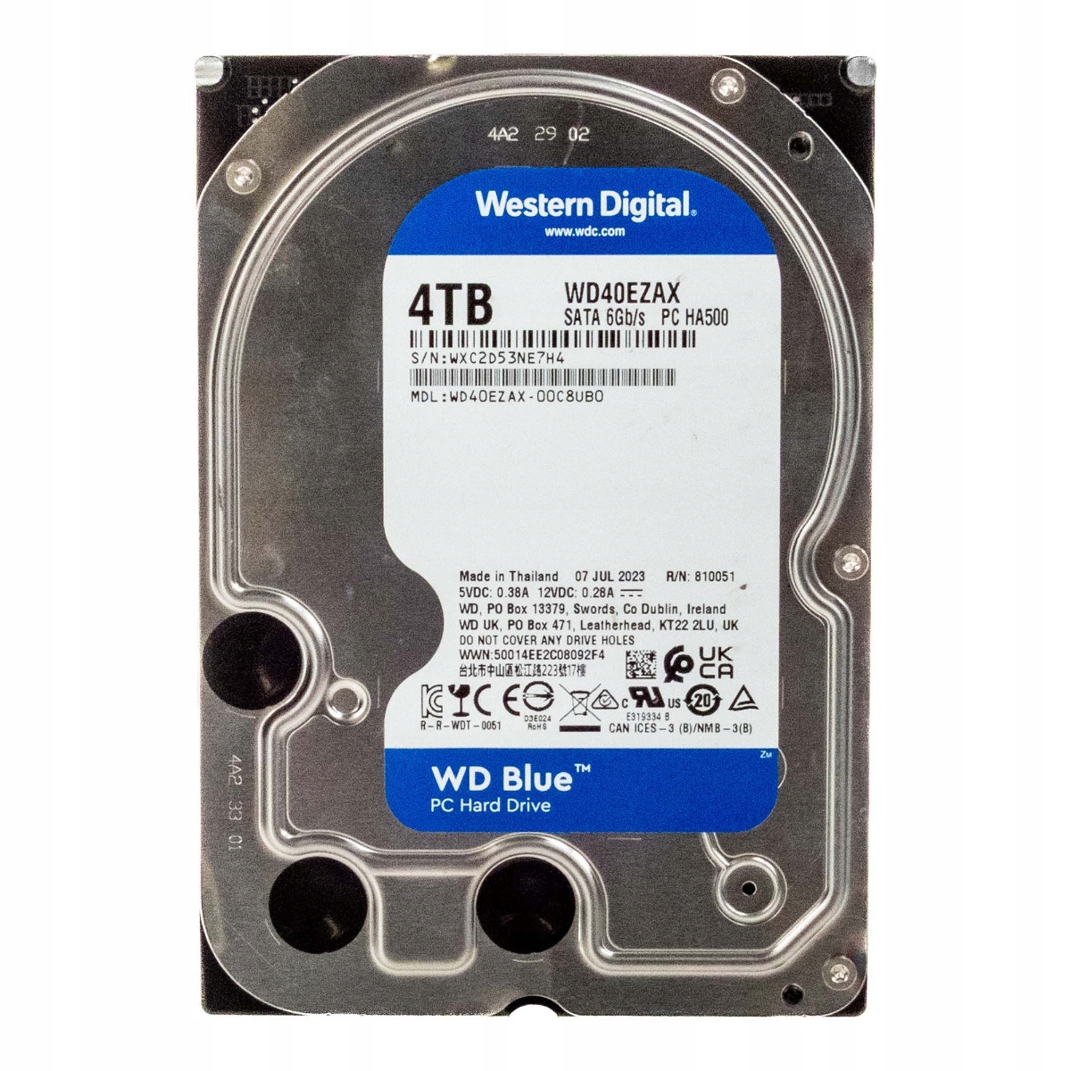 Wd Blue 4TB 5.4K 256MB Sata III 3.5'' WD40EZAX