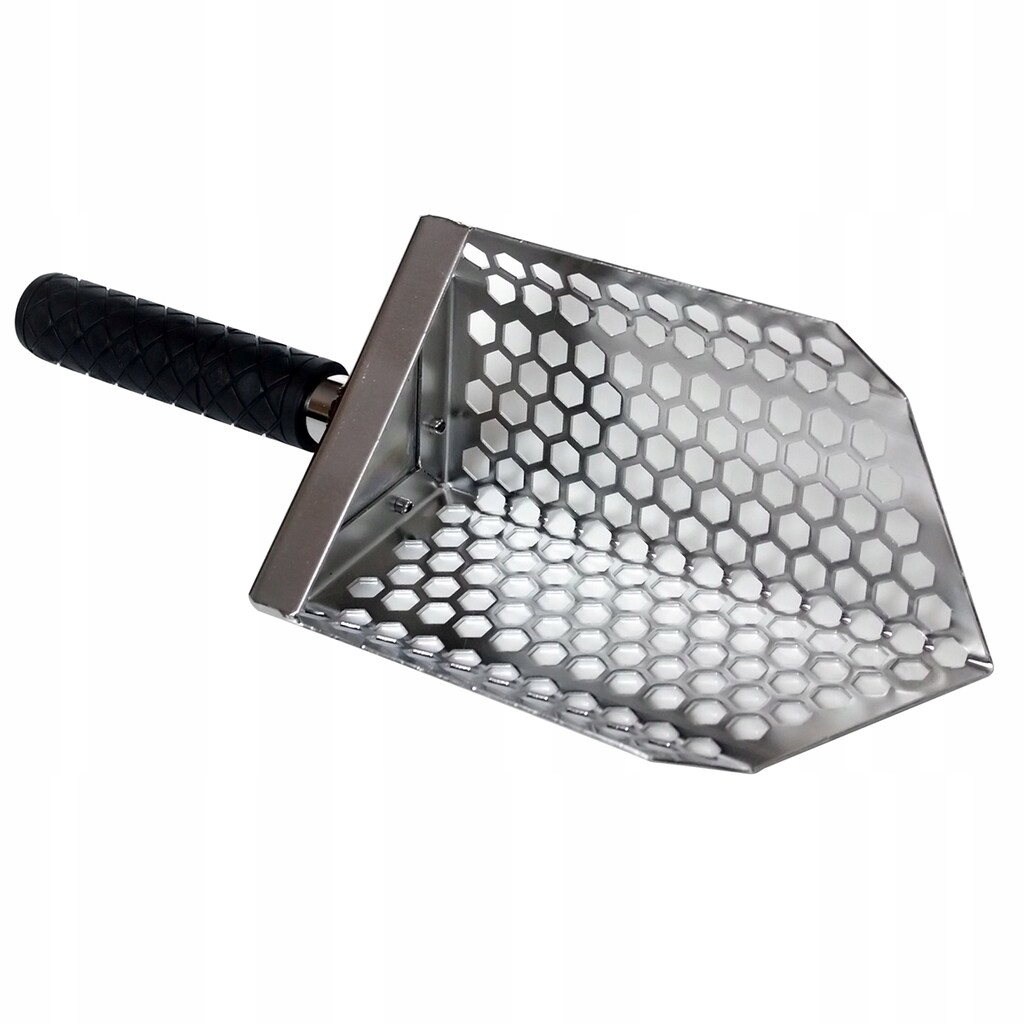 Lopatka-síto Swagier Sand Scoop V4 Hex nerezová s rukojetí