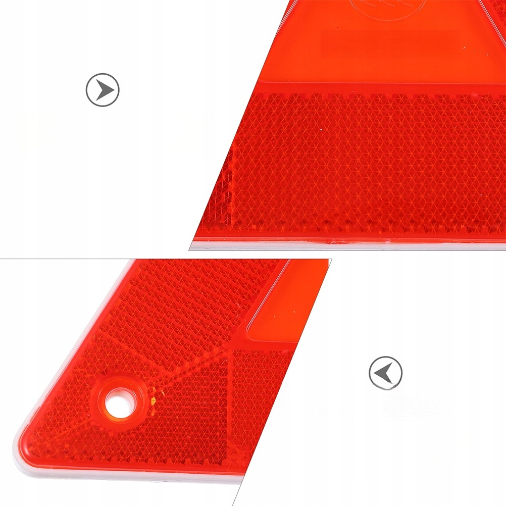 TRÓJKĄTNE ODBLASKI DO ZNAKU OSTRZEGAWCZEGO SAMOCHODU Producent inny