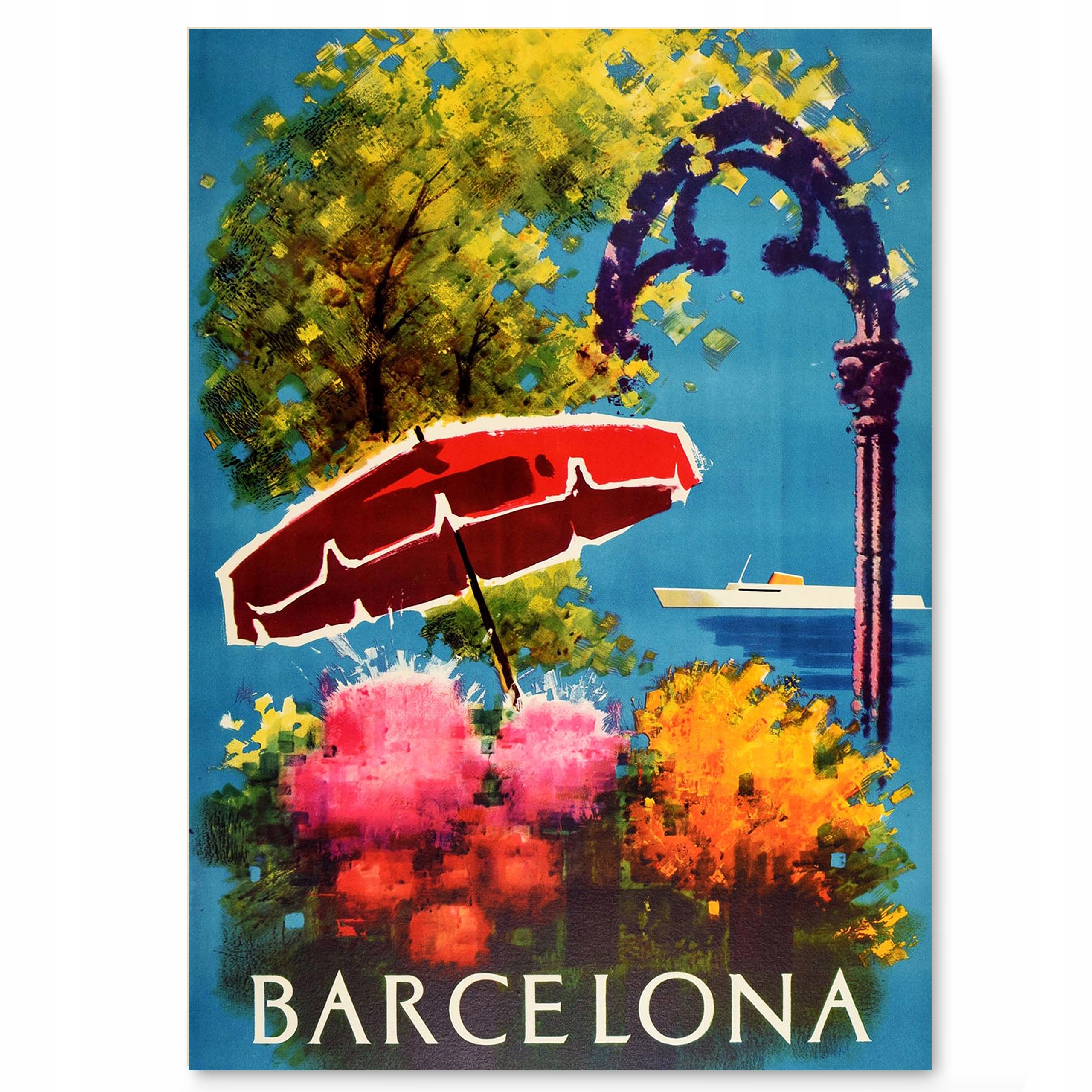 

Plakat Podróżniczy Barcelona Hiszpania A3