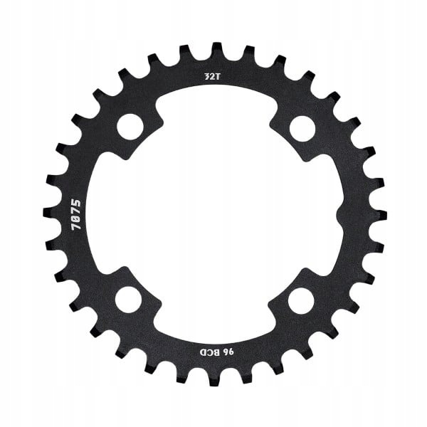 Sunrace Chainring Bcd 96 Mm 4-bolts 1 X 11/12s 32 Teeth, Black