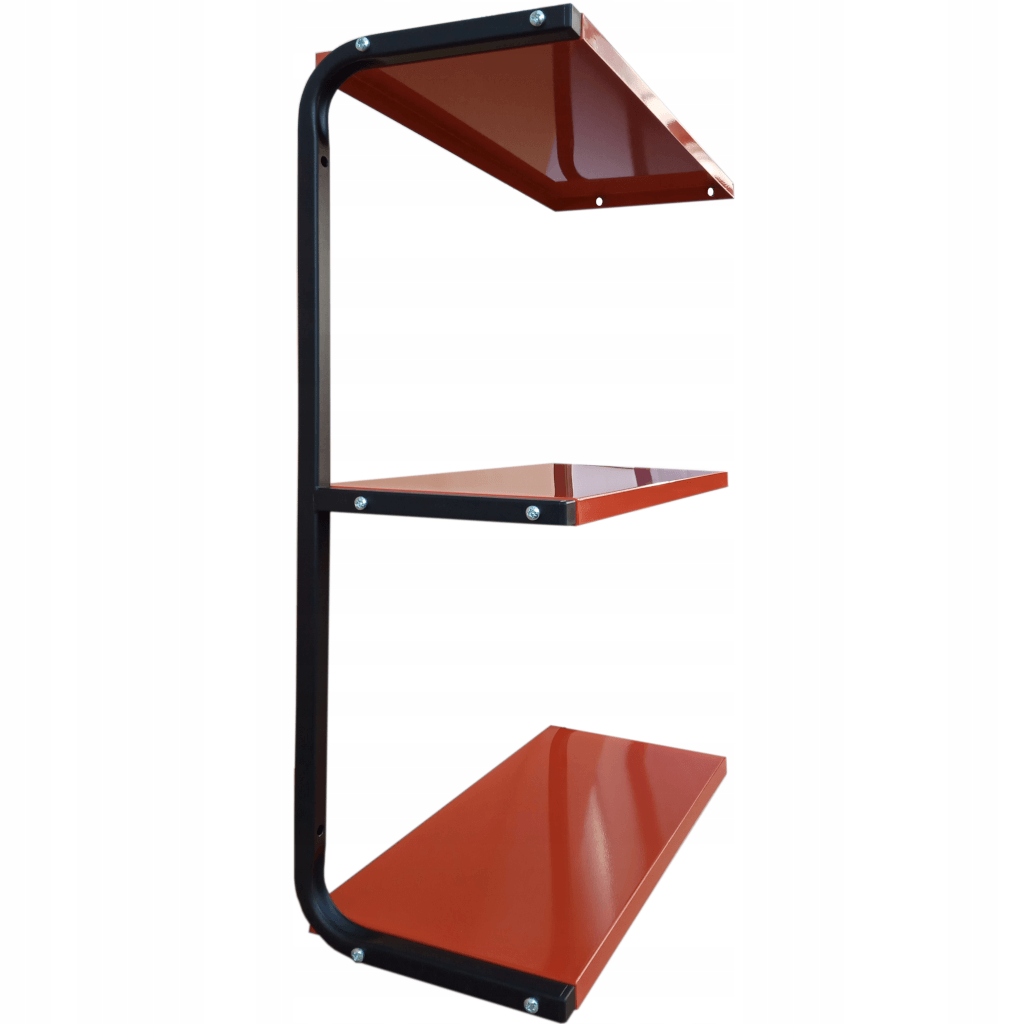 Kovová nástěnná police 53 cm doplňková PG3MCRD trojitá garážová dílna