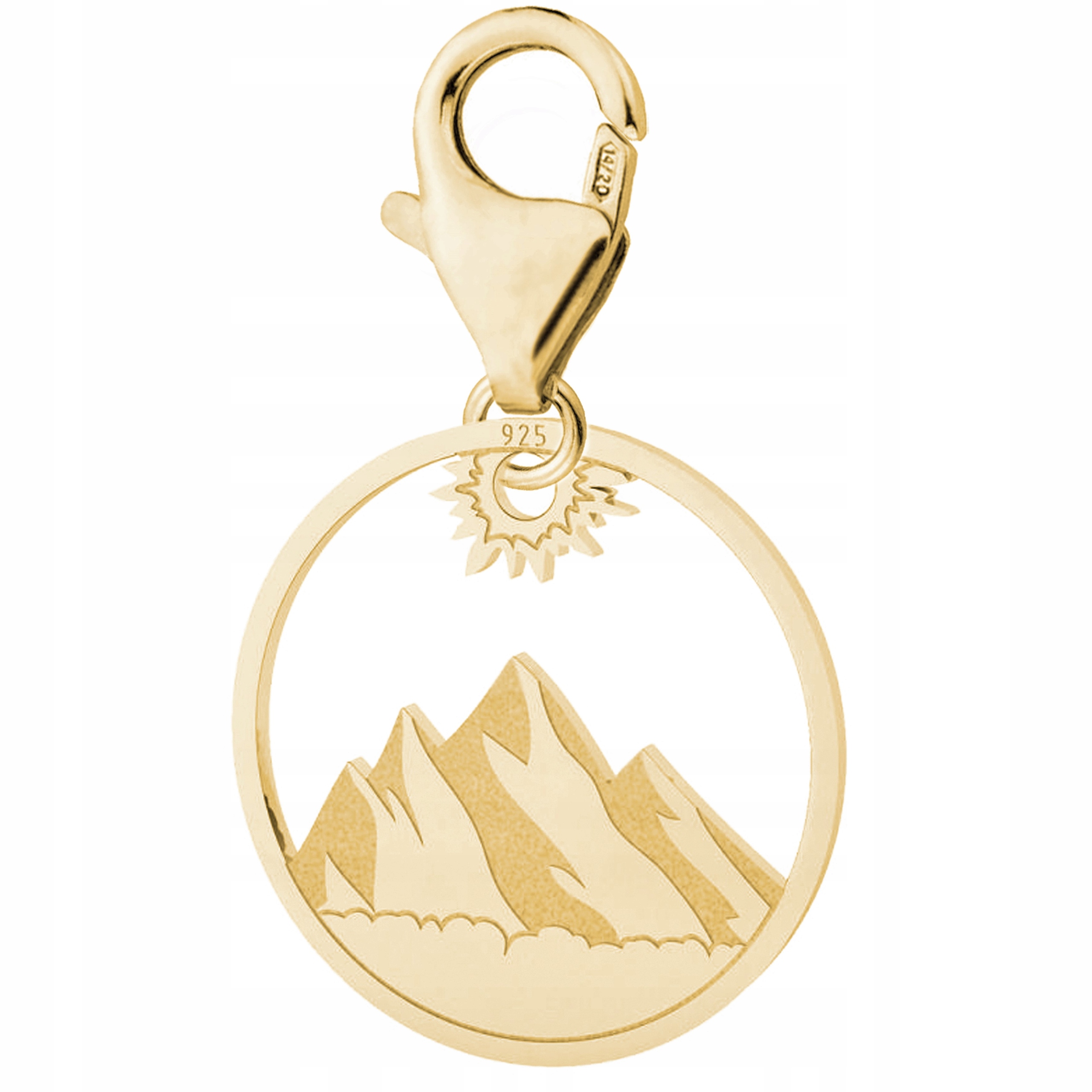 Zlatý přívěsek Hory Tatry Zakopané Přívěsek s horami Tatrami Stříbro 925