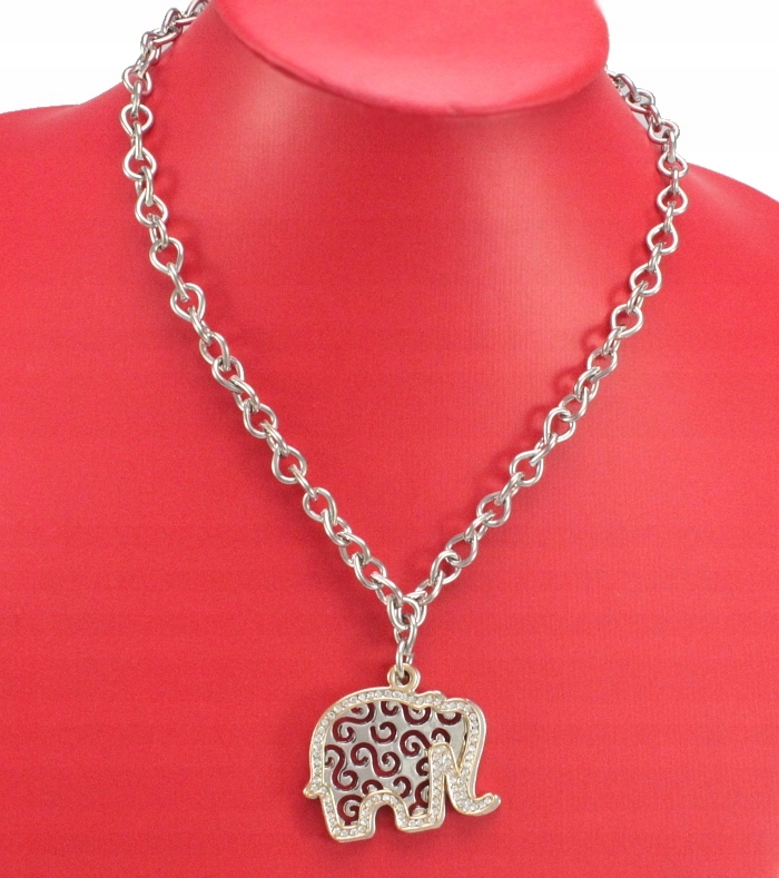 

Naszyjnik Srebrny Ze Słoniem