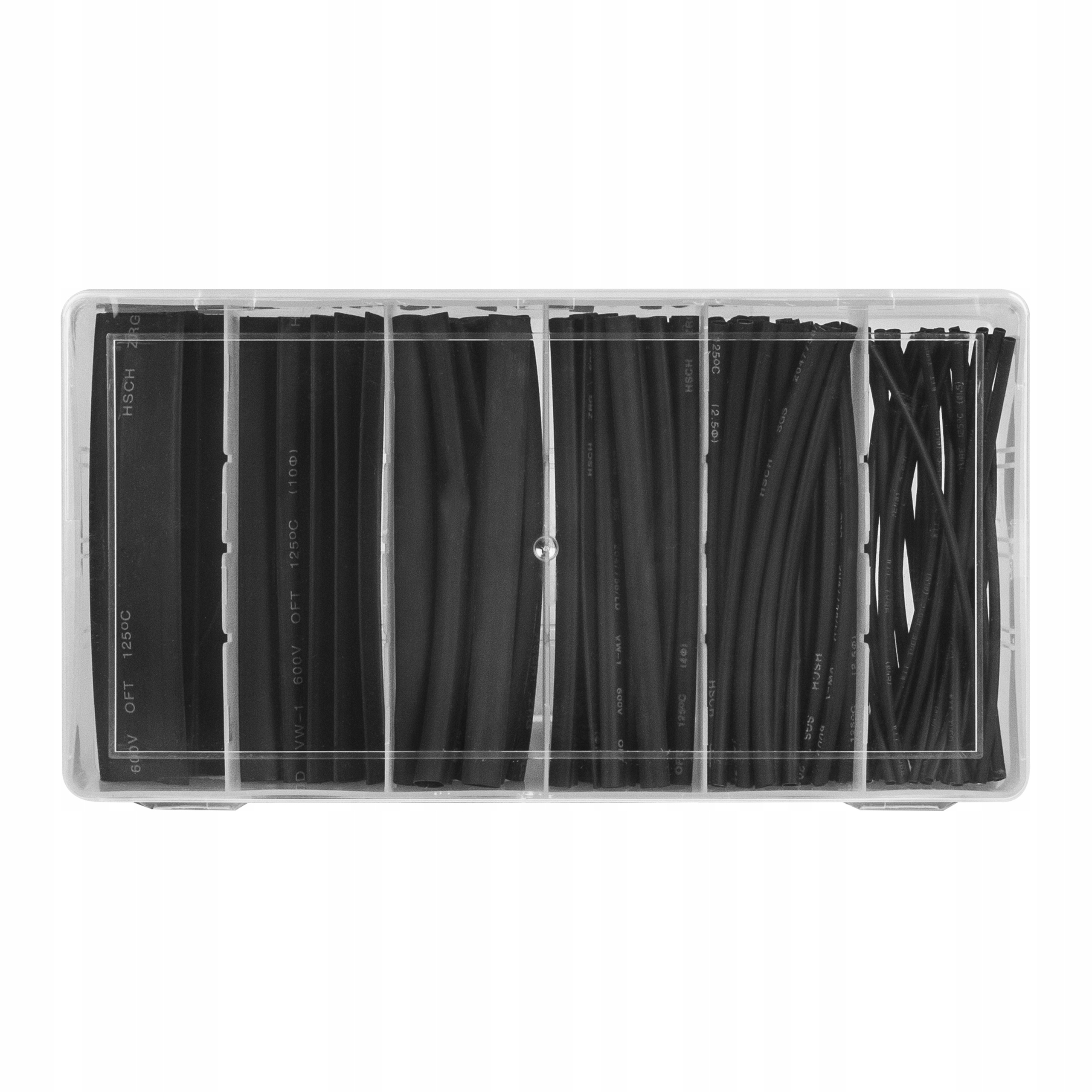 NEKU ZESTAW RUREK TERMOKURCZLIWYCH CZARNE 100szt Kod producenta 71.0239