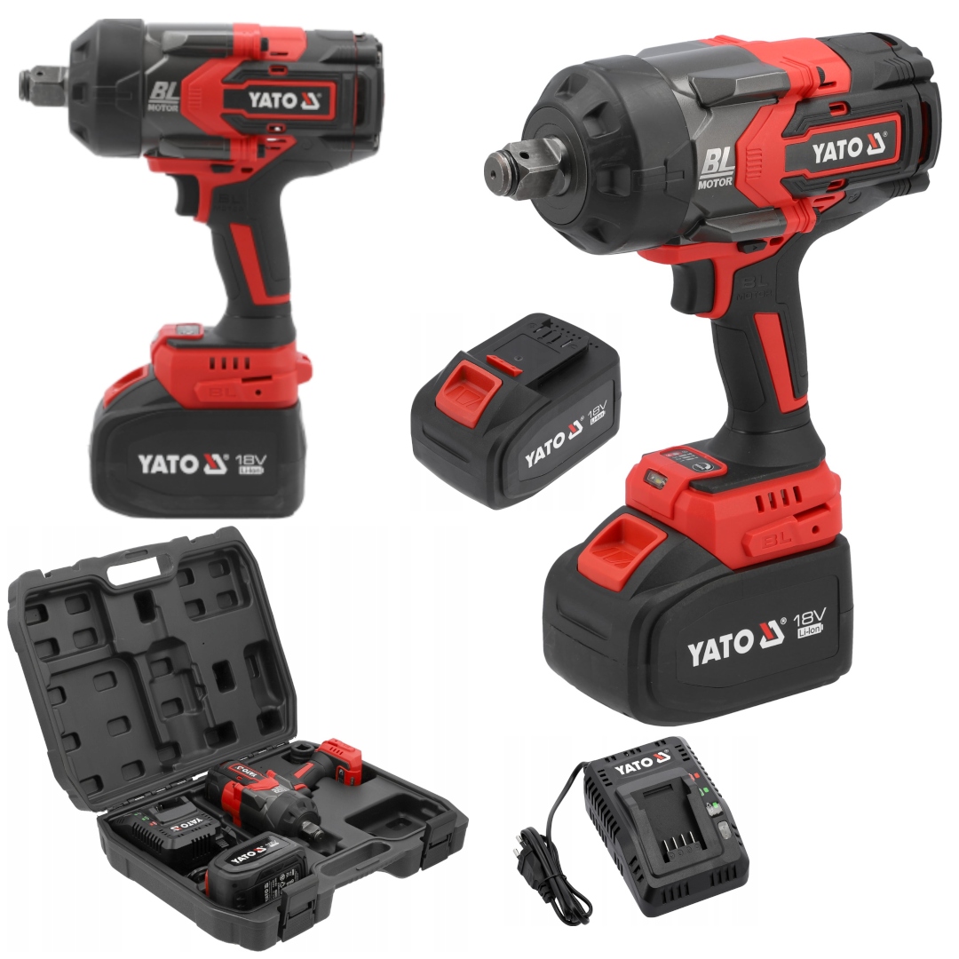 Bezkartáčový Rázový Uťahovák 3/4'' 18V 2400 Nm Aku 6Ah Yato YT-828073