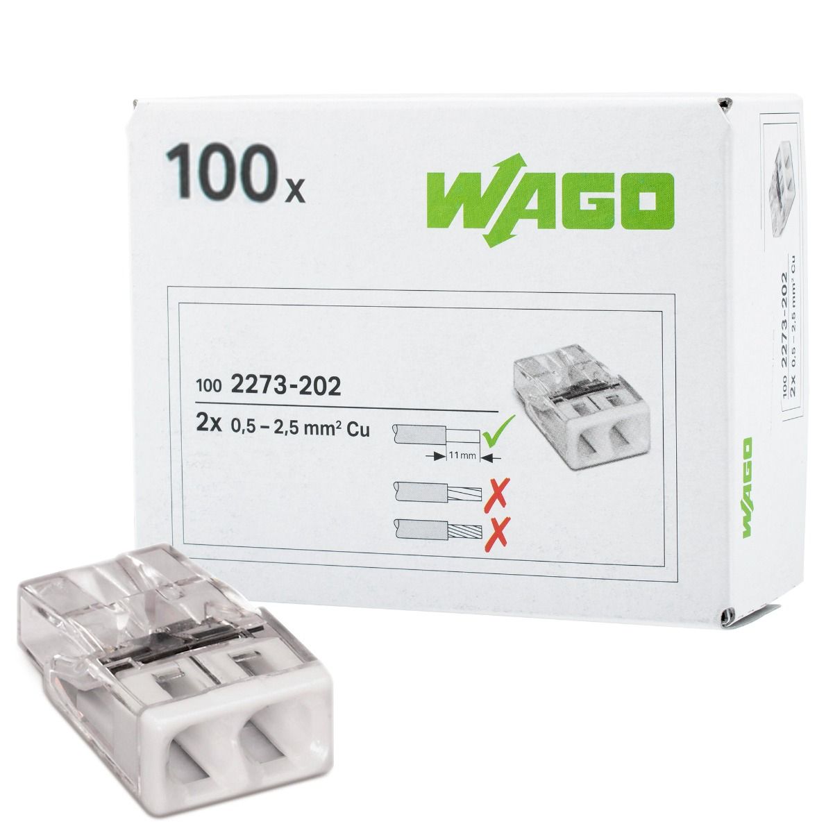 

Szybkozłączka Wago 2x2,5mm2 oryginalna 10 sztuk