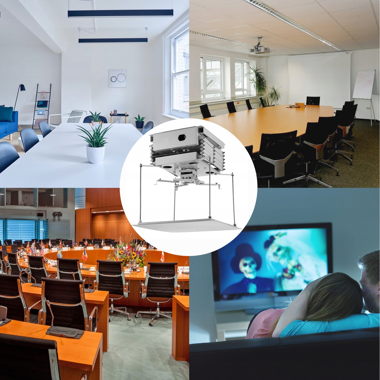 VEVOR Uchwyt na Projektor Podnośnik Projektora 1m Kolor szary