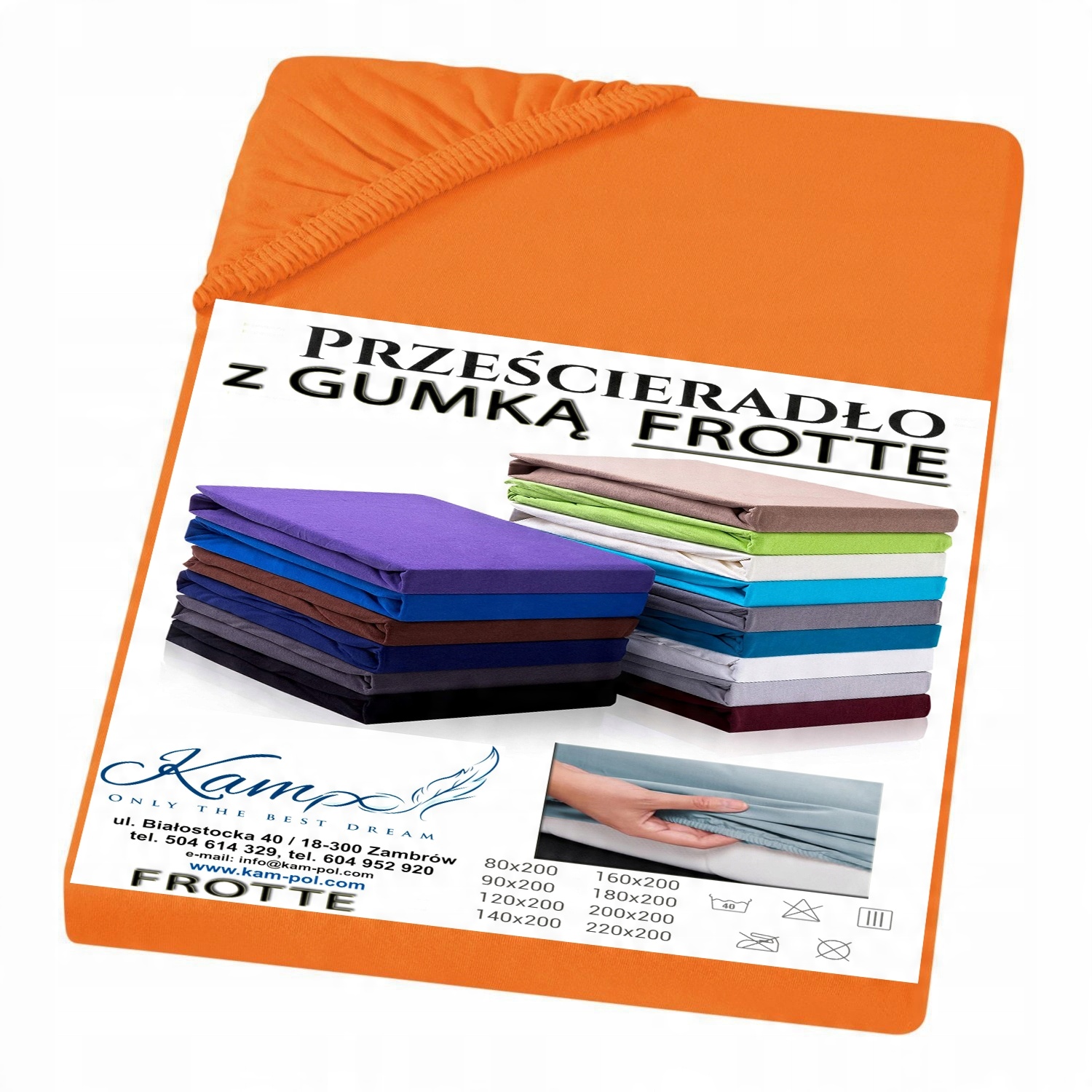

Prześcieradło Frotte Z Gumką 200X220 MIX Kolor