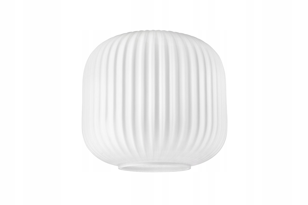LUNA klosz biały ryflowany 20CM - E27
