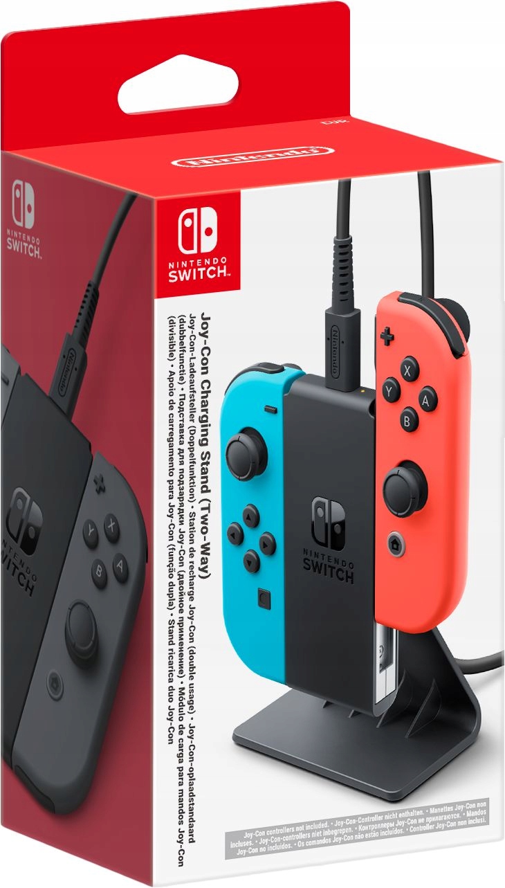 Nintendo Switch Joy-Con stacja ładująca na 2 kontrolery, czarna