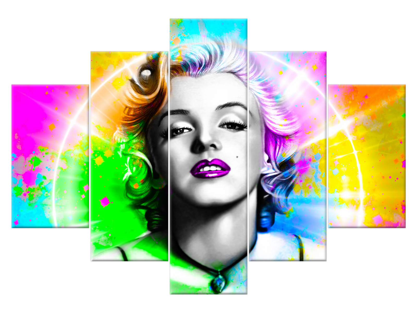 

Obraz Tęczowa Marylin Monroe 150x105 2566A_5H
