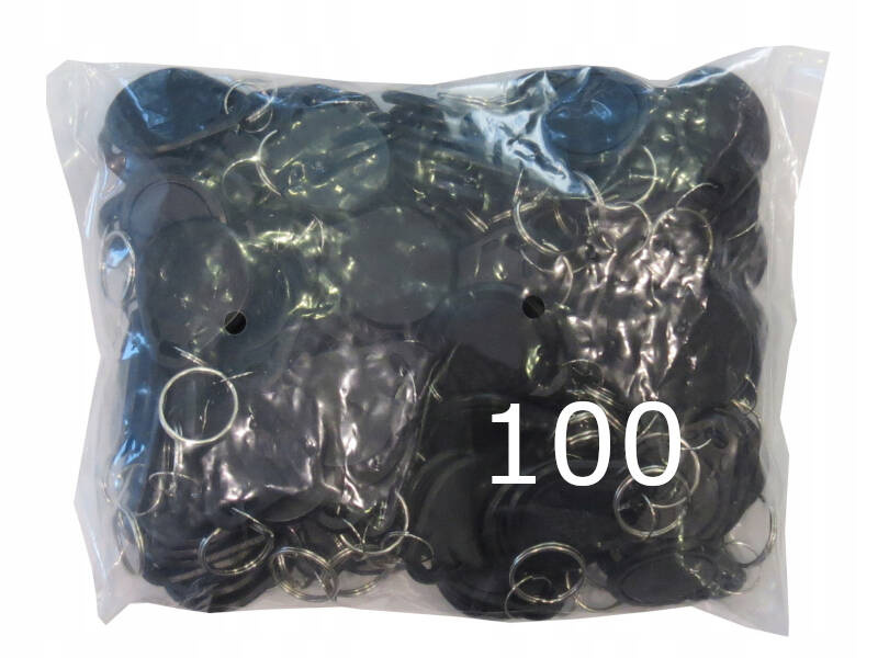 Přívěsek Na Klíče přívěšek Mifare Černý Rfid Číslo 100 kusů