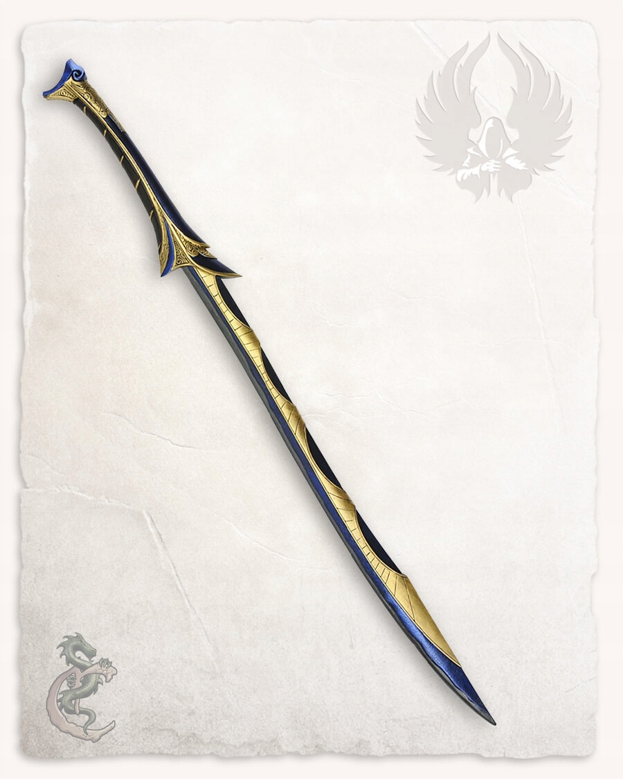 Modrý Dlouhý Meč Nalandra Pěnová Zbraň Larp