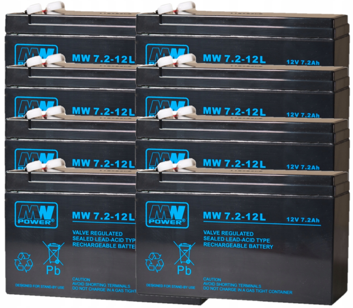 APCRBC12 RBC 12 ZESTAW AKUMULATORÓW PAKIET BATERII UPS APC 8x MW 7.2-12L