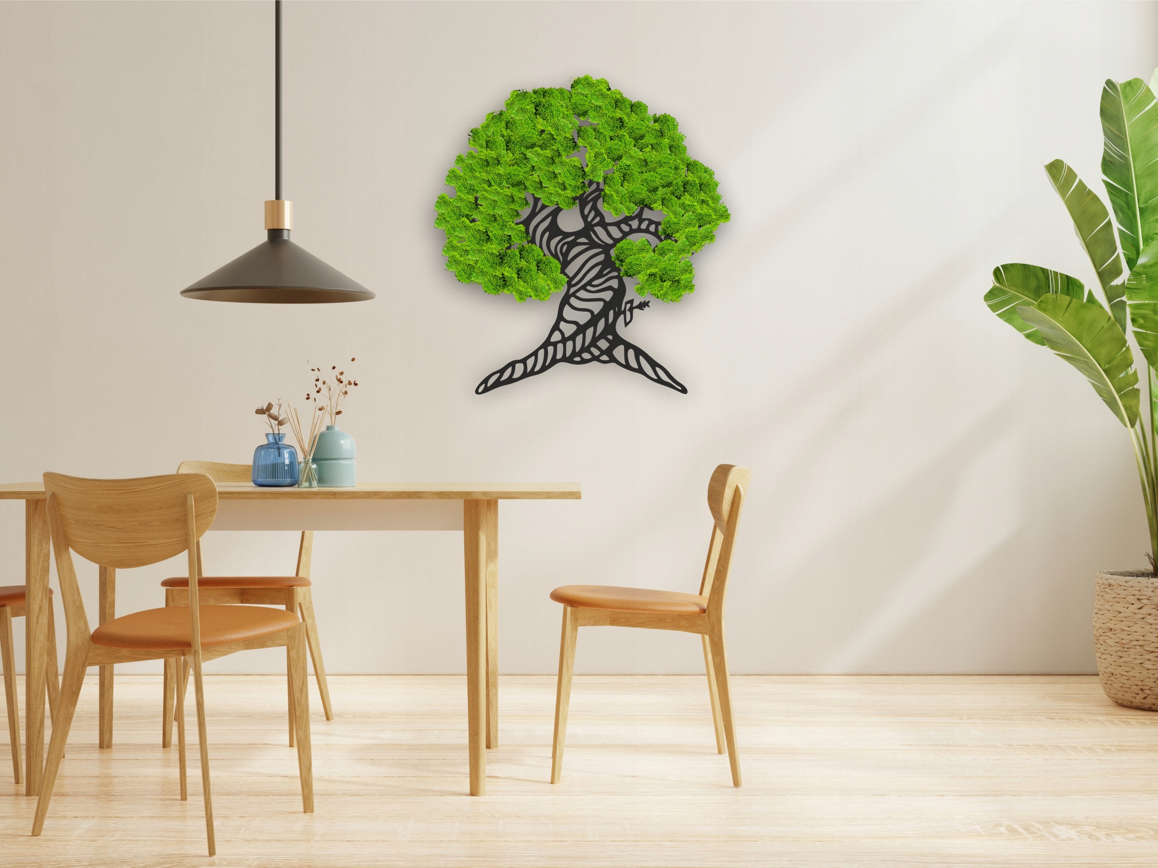 ŻYWY OBRAZ DRZEWKO SZCZĘŚCIA ŻYCIA 30x35 Bonsai Wysokość produktu 35 cm