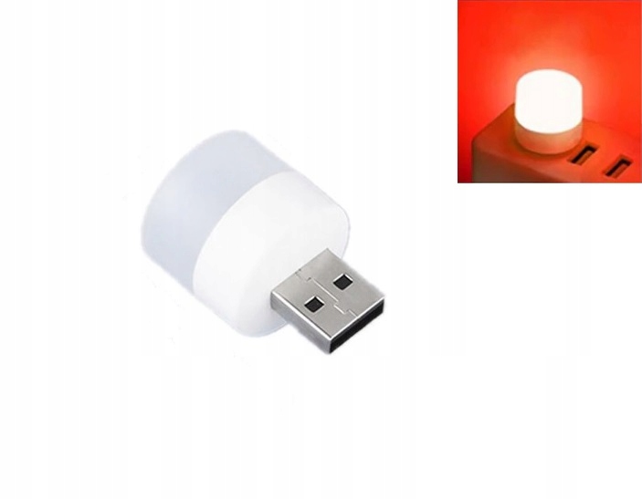 

Lampka mini Usb Led 5V 1W Czerwona