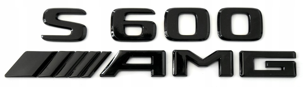 Mercedes S600 S 600 Amg emblém znak , logo, čierne