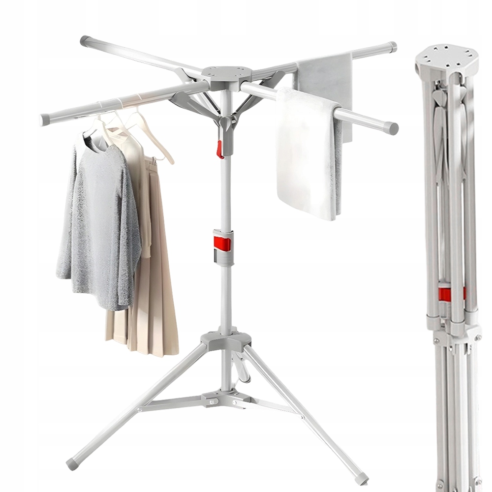 Levně Sušák S 4 Křídly, Nastavitelná Výška 1.3-1.8 M