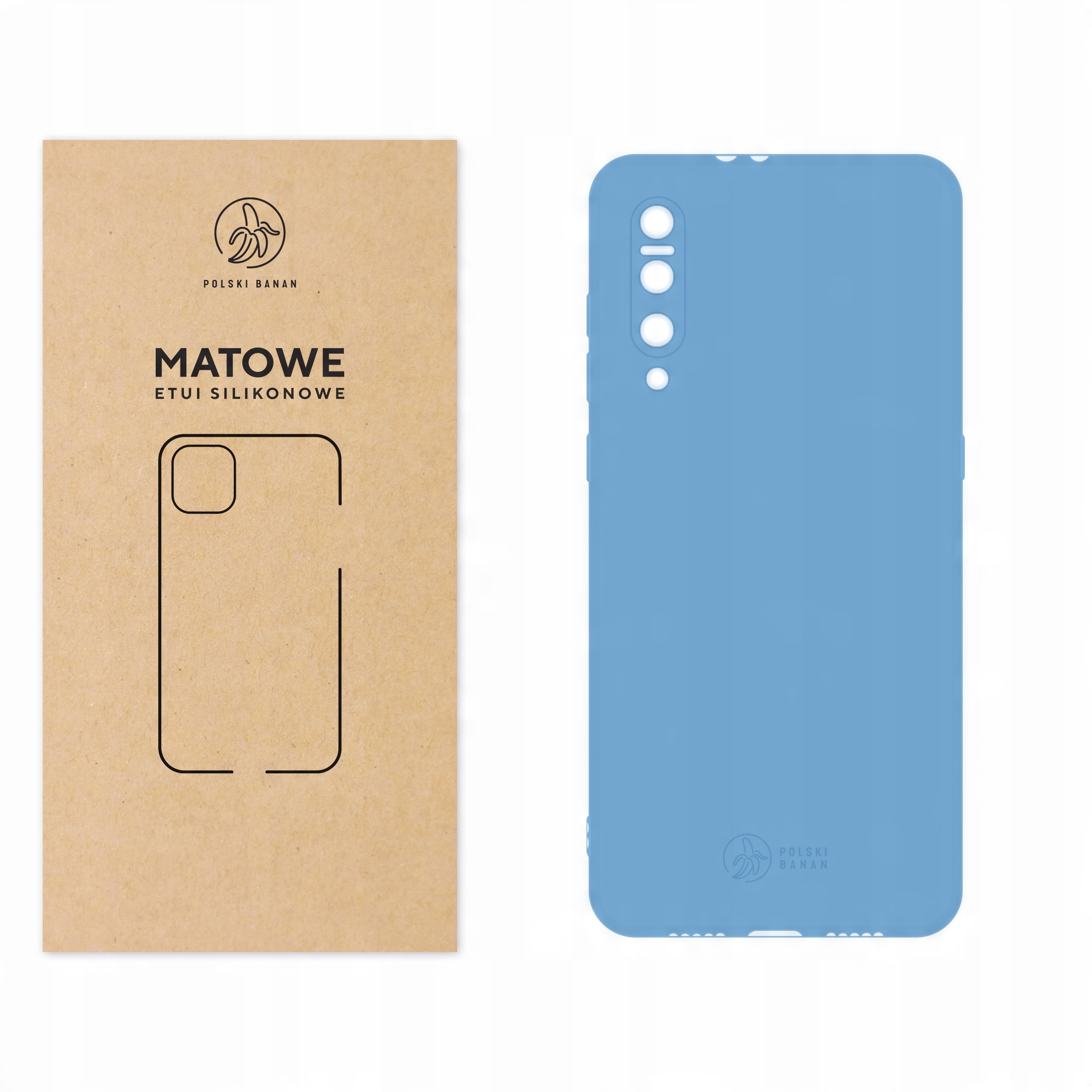 

Etui Matowe do Xiaomi Mi 9 błękitne