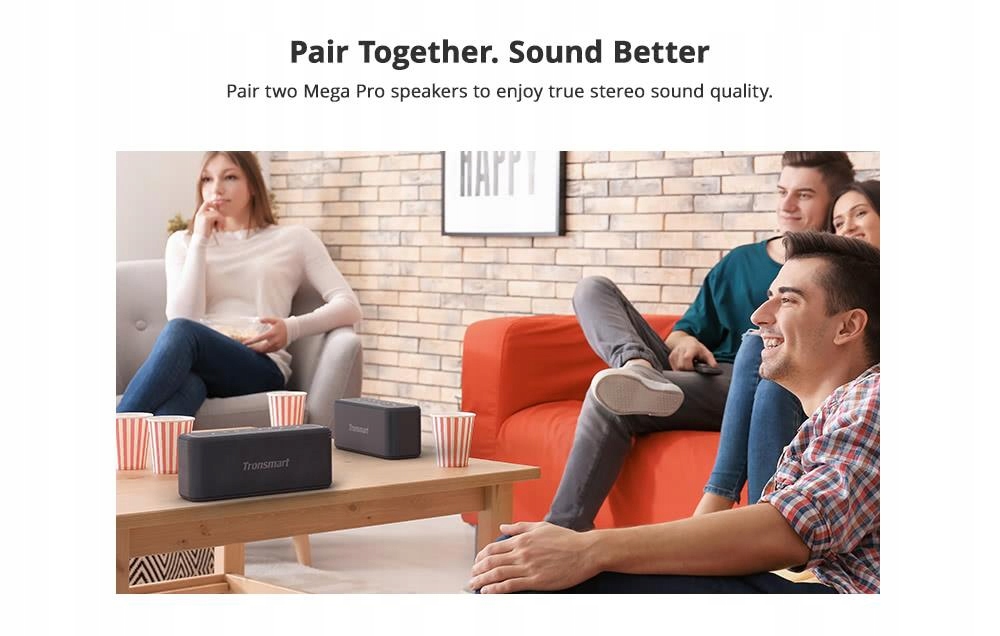 60W PRZENOŚNY GŁOŚNIK BLUETOOTH 5.3 BEZPRZEWODOWE Tronsmart Mega Pro Model Mega Pro