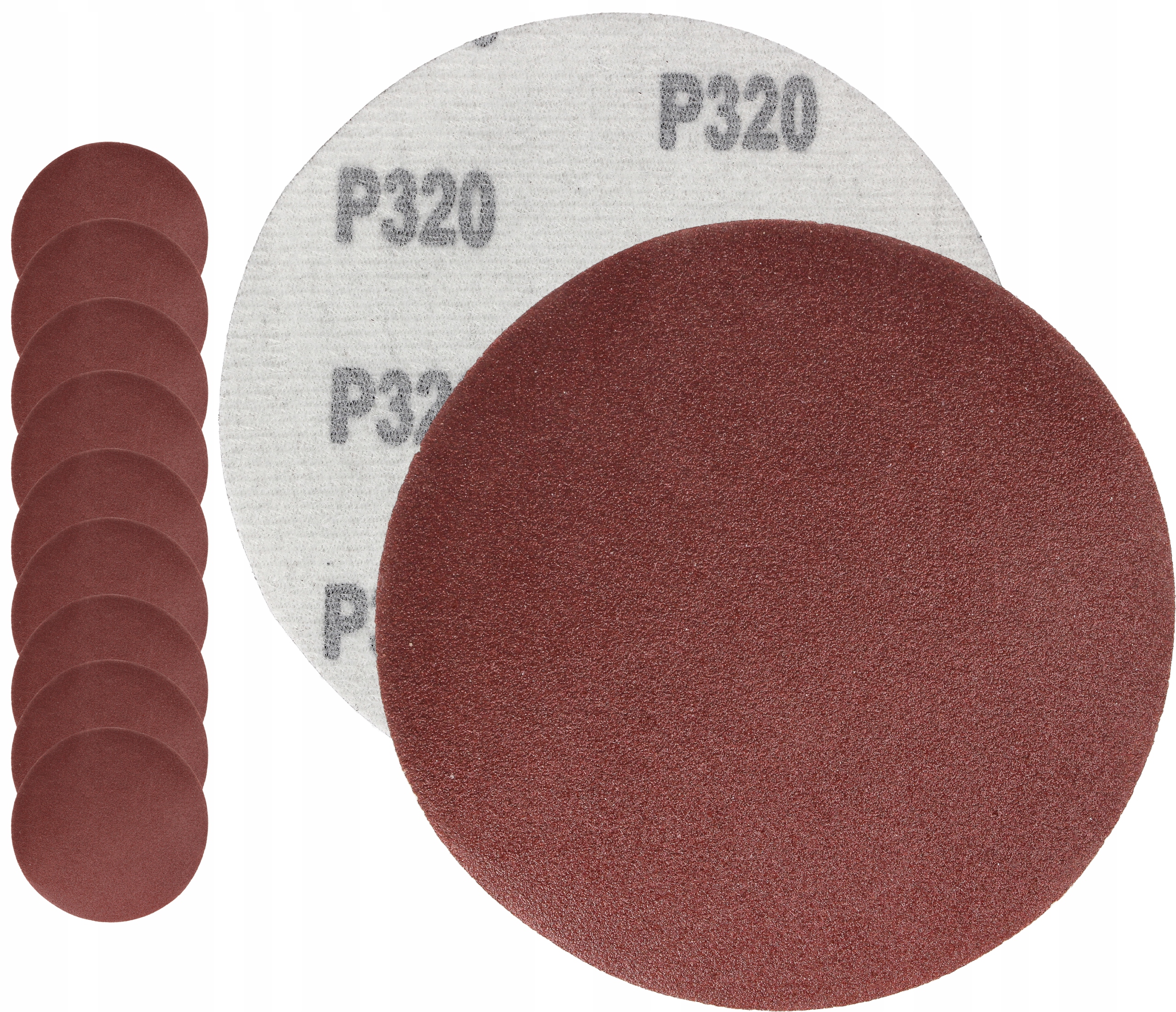 Papier Ścierny Do Szlifierki Krazek 125MM Na Rzep Samoprzylepny GR320 X10