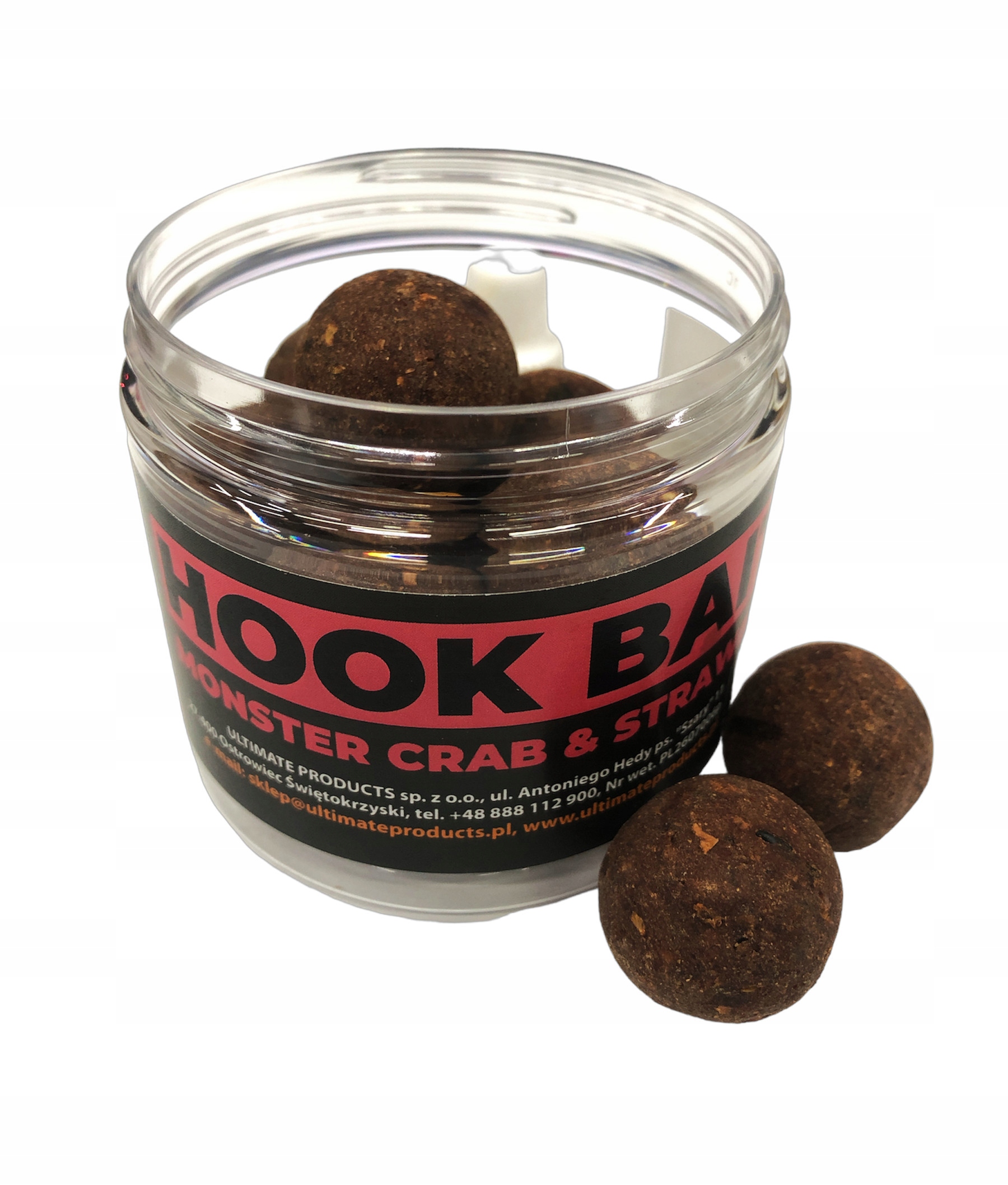 The Ultimate Hook Baits 24mm Monster Crab & Strawberry