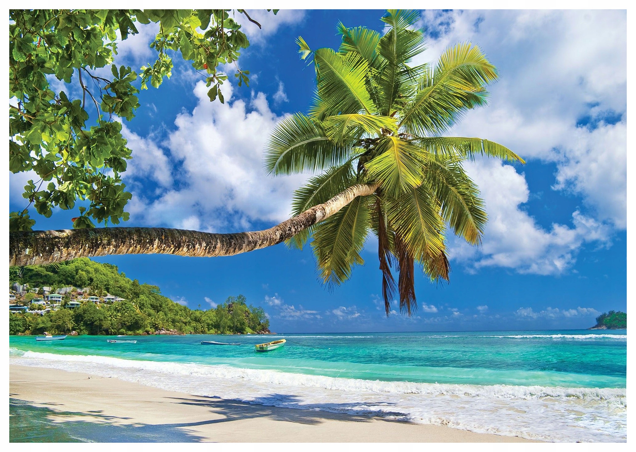 Vliesová fototapeta Pláž Palmy Oceán Tropická relaxace 200x140 lepidlo