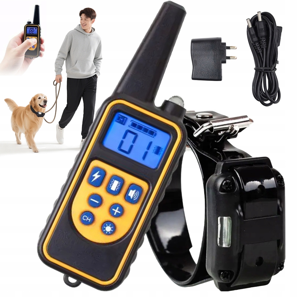 Levně Elektrický Výcvikový Obojek Pro Psa S Dálkově Ovládaným Odpuzovačem Psů