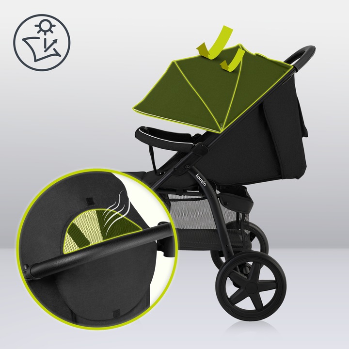 WÓZEK SPACEROWY LIONELO ANNET MOSKITIERA DO 22KG Waga wózka 11.5 kg