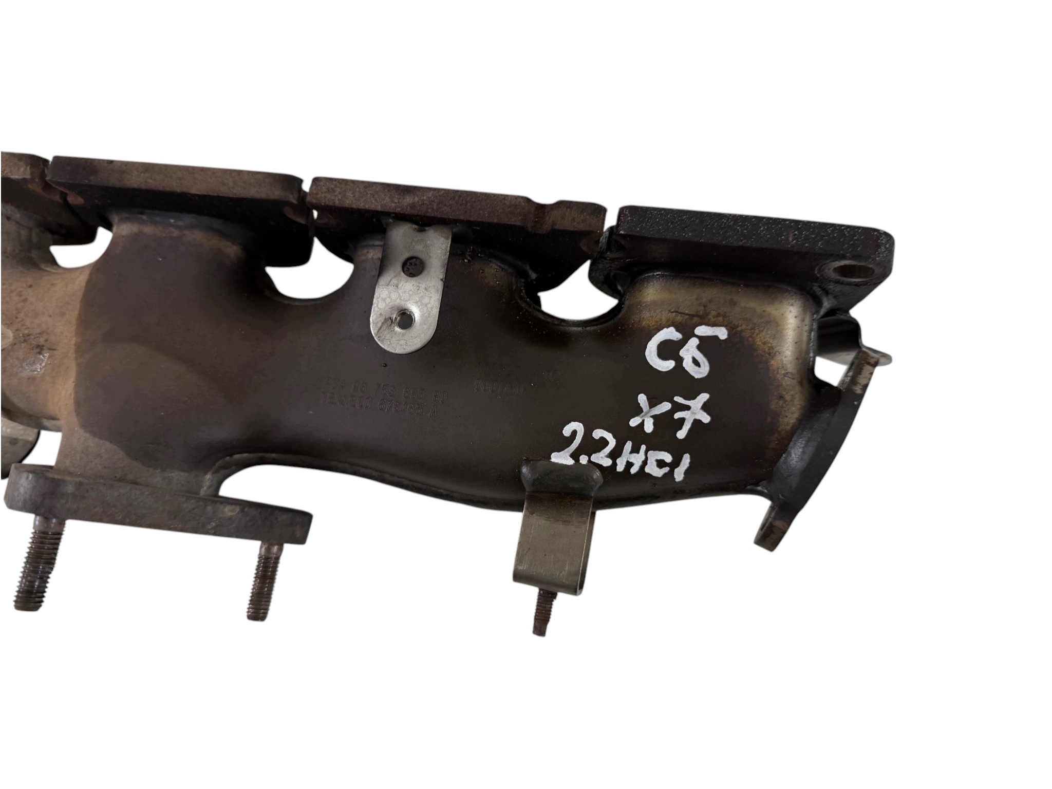 collettore scarico usato CITROEN C5 III X7 2.2 HDI 9675368580